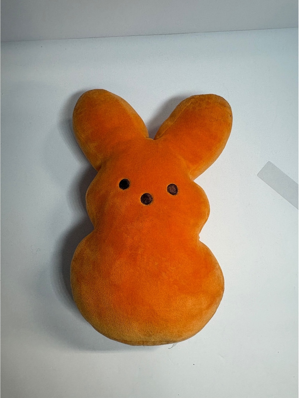 Peeps Orange Bunny Plush Stuffed Animal 11” Easter Candy Pillow Vintage Style